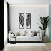 CIFbuy Vintage Botanical iron Wall Art Set Tropical Leaves Floral Printed Wall Hanging for Living Room Bedroom Kitchen Bathroom Decor (TikTok