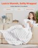 VEVOR Throw Blanket, 50 x 60 Inches / 1270 x 1524 mm, Faux Fur Cozy Throw Blankets, Cute Small Fuzzy Throws, Lightweight Super Soft Bed Blanket