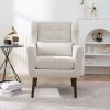 Modern Accent Chair Upholstered Foam Filled Living Room Chairs Comfy Reading Chair Mid Century Modern Chair with Chenille Fabric Lounge Arm Chairs Arm