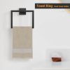 Towel Ring - Thicken SUS 304 Stainless Steel Towel Holder, Towel Racks for Bathroom, Square Modern Design Hand Towel Holder