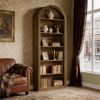 High bookshelf, wooden arched bookshelf, display rack, display platform, storage rack, plant rack