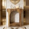 Wooden side table, coffee table, tea table, with storage space,