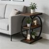 Tea table, sofa table, coffee table, side table with storage rack