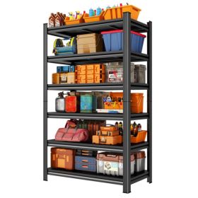 Garage Shelving Units 2400LBS Heavy Duty Storage Shelves Adjustable Metal Shelf 6 Tier Garage Storage Rack For Kitchen, Laundry Room, Industrial, Ware