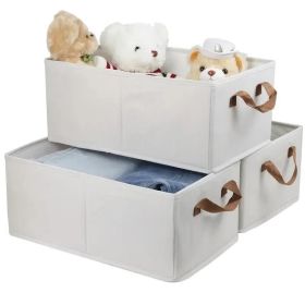 Portable Clothes Storage Box Foldable Thick Cloth Storage And Storage Bag For Organizing Bedroom Wardrobe Clothes With Window Storage Nano White And L