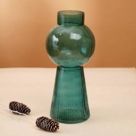 Modern Funnel Flare Glass Large Vase Inch Elegant Tall Decorative Vase For Home, Office & Events Perfect For Floral Arrangements, Centerpieces & Styli