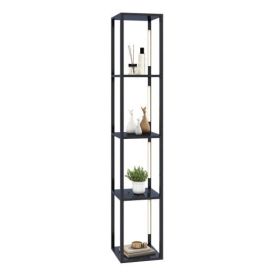 64 Inches Floor Lamp with 3-Level Dimmable LED Bulbs and Rotatable LED Poles-Walnut