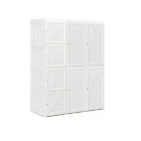 Foldable Closet Clothes Organizer with 8 Cubby Storage