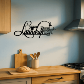 CIFbuy Vintage Laundry Room Sign Rustic Wall Decor for All Seasons Farmhouse Home Accent (TikTok, temu pick-up service)