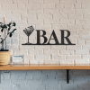 CIFbuy Vintage Black iron Happy Hour Sign Rustic Pub Wall Decor for Home Bar Man Cave Outdoor Patio Gaming Room(TikTok, temu pick-up service)
