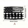 CIFbuy Vintage American Flag Wall Art Metal Stars Stripes Indoor Outdoor Patriotic Wall Hanging(TikTok, temu pick-up service)