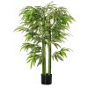 4.5FT Artificial Bamboo Tree Faux Decorative Plant in Nursery Pot for Indoor DÃ©cor