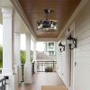 20 Inch Industrial Cage Ceiling Fan with Remote Control - 7 ABS Blades, DC Motor, 1H/4H/8H Timer