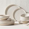 Cream Stoneware 12-Piece Dinnerware Set
