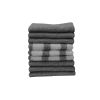 (2 pack) 9-Piece Solid/Stripe Kitchen Dishcloth Set, Grey