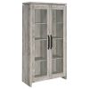Myerson Grey Driftwood 2-Door Engineered Wood Tall Cabinet