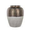 13x13x16" Round Sienna Brown Ceramic Accent Vase