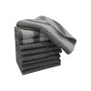 (2 pack) 9-Piece Solid/Stripe Kitchen Dishcloth Set, Grey