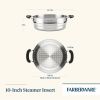 Brilliance Steamer Insert Metal Utensil and Dishwasher Safe, Stainless Steel