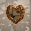 Mountain Studios Teak Heart Wall Mirror