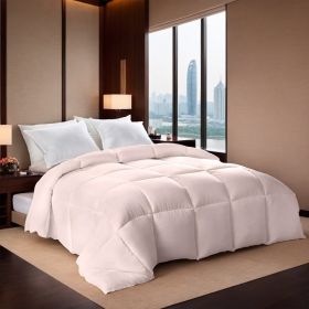 Pink Oversized Plump Thick Duvet Enhanced Warmth With Skin-friendly Comfort. Perfect For Cozy Bedrooms And Luxury Hotels. Fits Single Double Beds. Mac (Option: Pink-K)