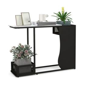 43.5 Inch Versatile Waterproof Console Table, Easy-Assemble Sofa Side Table For Photo Frame & Plant Display (Option: defaulttitle)