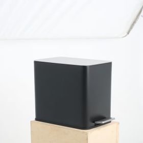 SSTC101-10L-B, Stainless Steel Kitchen Trash Can, 10L, Black (Option: Black)