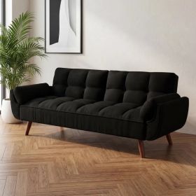 75' Flared Arm Convertible Sleeper Sofa (Option: defaulttitle)