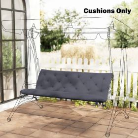 59'' X 38'' Tufted Bench Cushion For Outdoor Furniture, 3-Seater Replacement For Swing Chair, Patio Sofa Couch, TIKTOK Prohibits Sales (Option: Black)