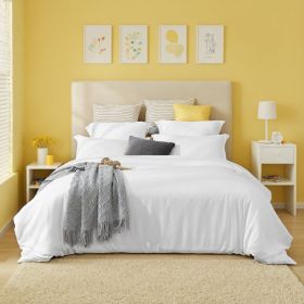 2-Pack White & Pink 3-Piece Bohemian Bedding Sets.Crafted From Durable, Abrasion-resistant Fabric That Maintains Exceptional Softness For Comfortable (Option: 2pcs-White-Q)