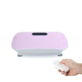 Silent Vibration Platform Crazy Fitness Massage 10 Frequency Weight Loss  Fat Burner Body Shaking Machine For Unisex Pi Nk (Option: Pink)