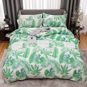 Spring Milan Quilt 3-piece Set King And Twin (Option: Green-Twin)