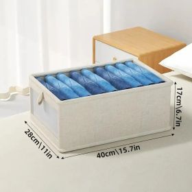 Foldable Clothes Storage Box With Viewing Window - Heavy-Duty Organizer Box, Stackable Closet Organizer For Wardrobe, Under-Bed, Shelf - Space-Saving (Option: 1PC)