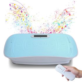 Full Body Vibration Platform Crazy Fitness Massage 10-Frequency Weight Loss & Fat Burner Shaking Machine For Unisex Blue (Option: Blue)