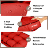 Outdoor Bench Cushion, 63 20 4 Inch, Tufted Waterproof Swing Cushion with Ties, for Patio Bench or Window Seat