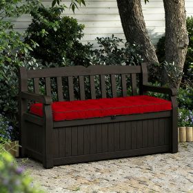 Outdoor Bench Cushion, 63 20 4 Inch, Tufted Waterproof Swing Cushion with Ties, for Patio Bench or Window Seat (title: default title)