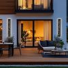 2 Pack 24/32/40/48/60in LED Outdoor Wall Lights Black Outside Garage Lights Porch Light