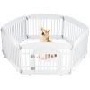 Dog Playpen Safe & Secure Indoor/Outdoor Pet Fence | Folding & Portable | Ideal for Small to Medium Dogs | Easy to Clean