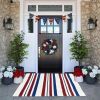 "American Flag Doormat - Patriotic USA Flag Welcome Mat, Non-Slip Indoor/Outdoor Front Door Rug, Veterans Day Gift