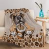 Coffee Blanket, Brown Dog Coffee Throw Blanket