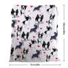 1pc Cute dog Printed Flannel Blanket - Soft, Warm, And Lightweight Throw For Couch, Sofa, Office, Bed, Camping