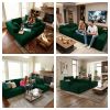 106.5" Modern Minimalist Modular Sectional Couch with Ottoman, Comfort L Shaped Sofa for Living Room, No Assembly Required
