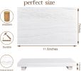 Small Wood Tray Pedestal Stand Farmhouse Bathroom Decor Decorative Wooden Riser Kitchen Soap Dish Holder for Vanity, Counter, Sink