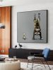Hand Painted Abstract Upside Down Dog Wall Art Poster and Print Canvas Painting Creative Living Room Decor Picture