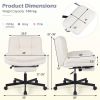 Teddy Plush Office Chair with Footrest and Adjustable Height for Home Office