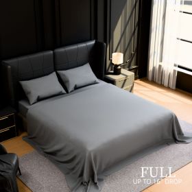 Bedding Full Bed Sheets Set - 4 Piece Bedding - Brushed Microfiber - Shrinkage And Fade Resistant - Easy Care -Full, Grey (Option: Grey)