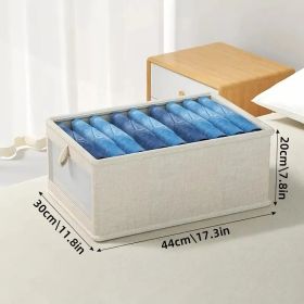 Foldable Clothes Storage Box With Viewing Window - Heavy-Duty Organizer Box, Stackable Closet Organizer For Wardrobe, Under-Bed, Shelf - Space-Saving (Option: 40cm30cm20cm)